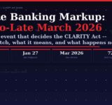 Senate Banking Committee CLARITY Act markup 2026 timeline postponed January March Tim Scott crypto regulation