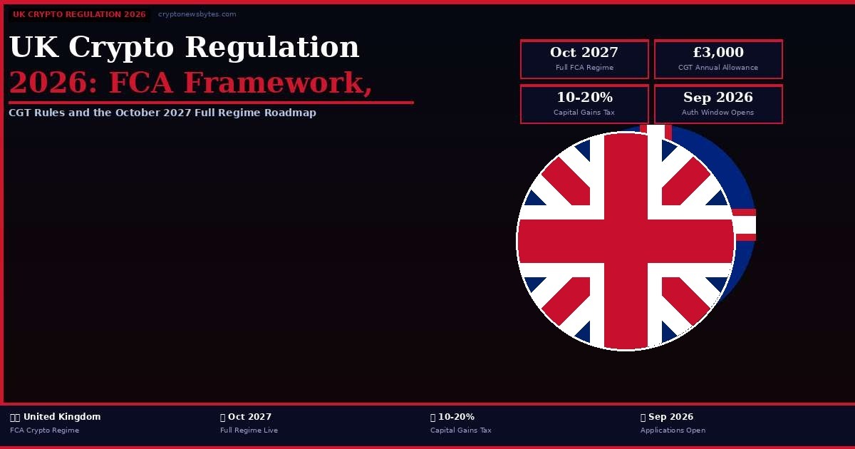 UK crypto regulation 2026 FCA framework October 2027 regime capital gains tax cryptoassets FSMA guide