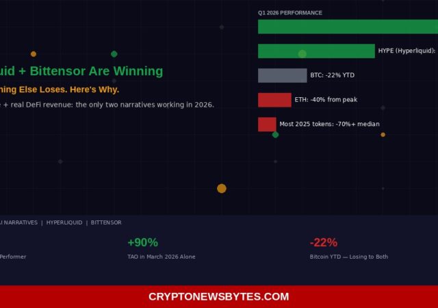 Hyperliquid Hype Bittensor Tao Outperforming 2026 Bear Market Ai Defi Winners  Cryptonewsbytes