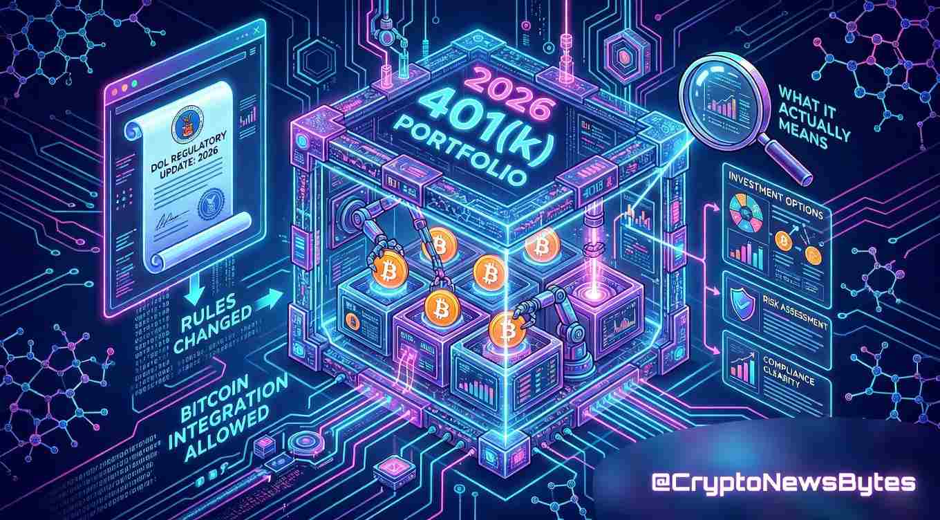 itcoin-401k-dol-rule-crypto-retirement-2026-featured β CryptoNewsBytes Bitcoin 401k Dol Rule 2026 Crypto Retirement Department of Labor Erisa Safe Harbor Explained Cryptonewsbytes