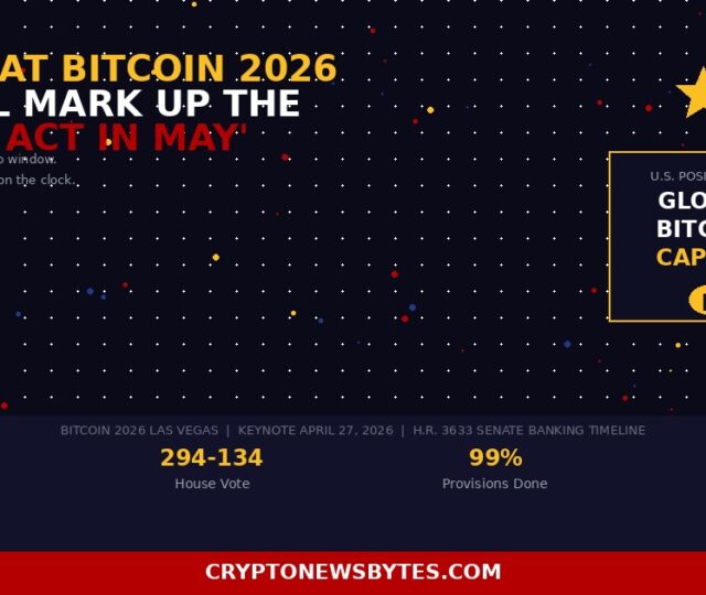 Senator Cynthia Lummis Bitcoin 2026 Las Vegas Keynote Announcing Clarity Act Senate Banking Committee Markup in May 2026  Cryptonewsbytes