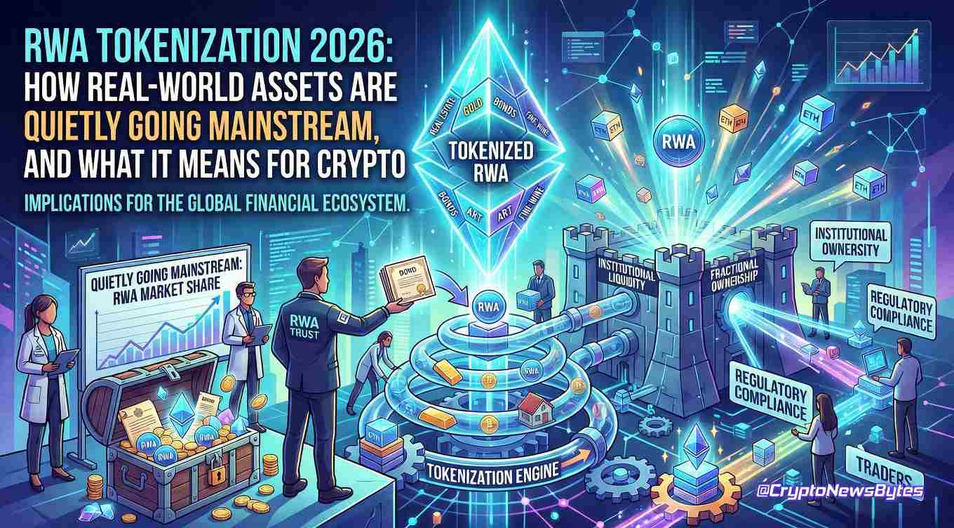 rwa-tokenization-real-world-assets-how-it-works-2026-featured 1 – CryptoNewsBytes Rwa Tokenization 2026 Real World Assets Blackrock Buidl Ondo Finance Franklin Templeton Tokenized Treasuries How It Works Cryptonewsbytes