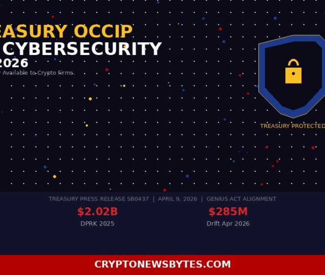 Us Treasury Occip Launches Cybersecurity Information Sharing Initiative for Digital Asset Firms April 2026 Showing Threat Landscape and Bank level Intel Access  Cryptonewsbytes
