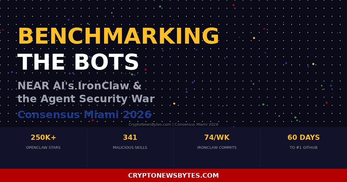 NEAR AI's IronClaw agent runtime and Attackbench security framework showcased at NEAR Day, Consensus Miami 2026