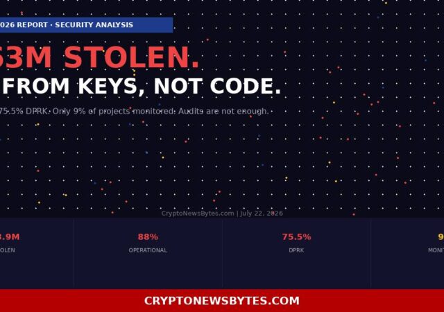 3m Stolen in Q2 2026 88 Came from Keys Not Code the Hacken Report Explains Why