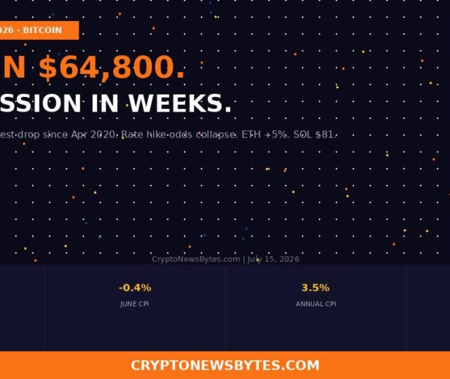 Bitcoin Hits 800 on Coolest Cpi Drop Since 2020 Three Things That Happen Next