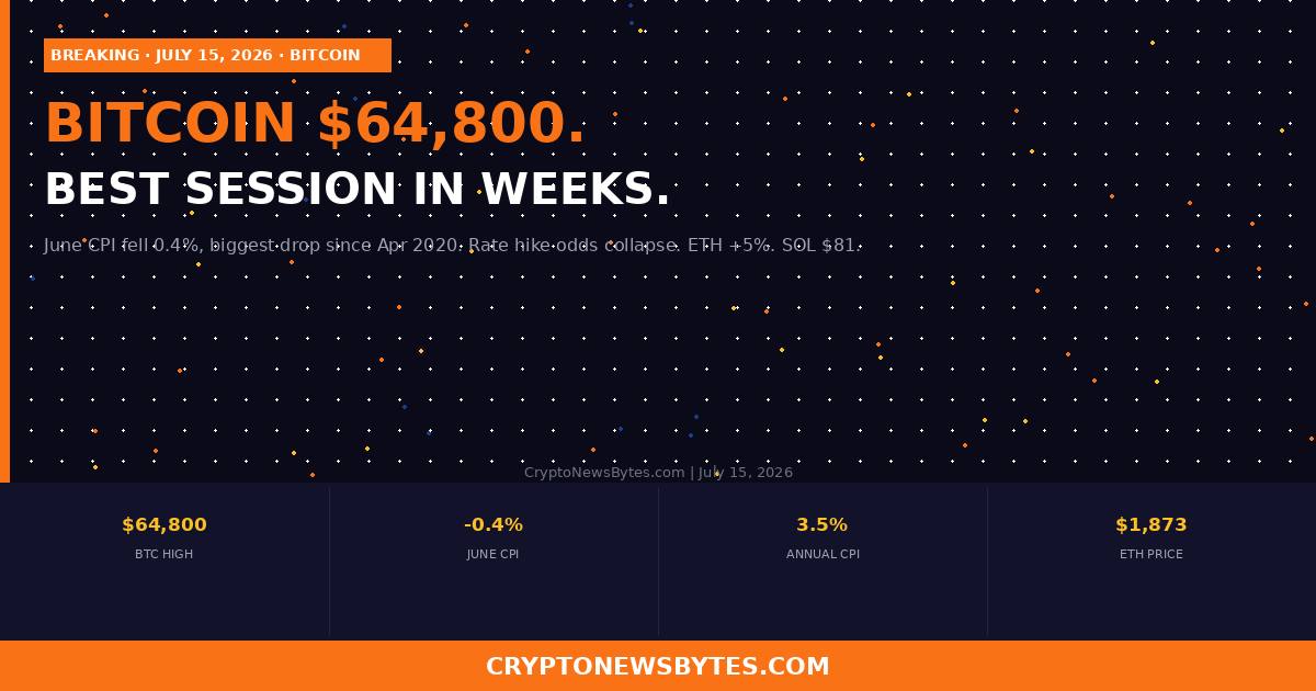 Bitcoin Hits 800 on Coolest Cpi Drop Since 2020 Three Things That Happen Next