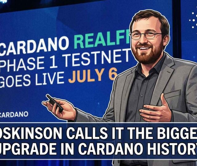 Cardano Realfi Phase 1 Testnet Goes Live July 6 Hoskinson Calls It the Biggest Upgrade in Cardano History