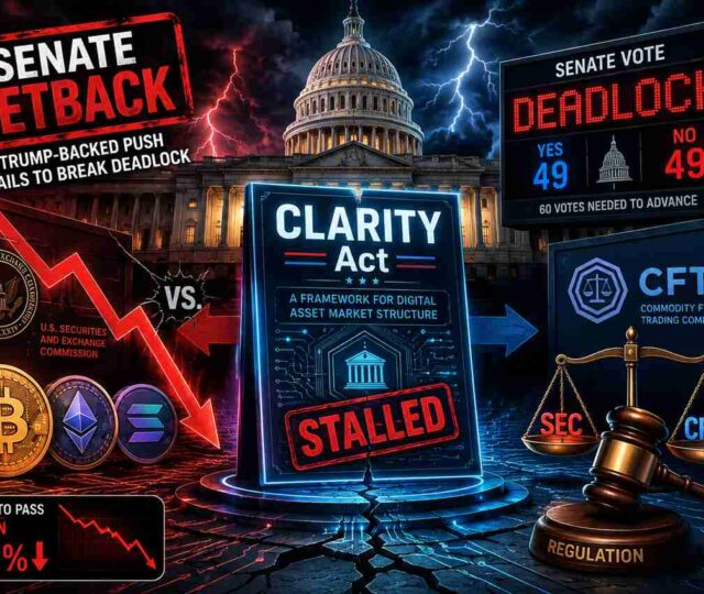 Clarity Act Faces New Senate Setback After Trump Push