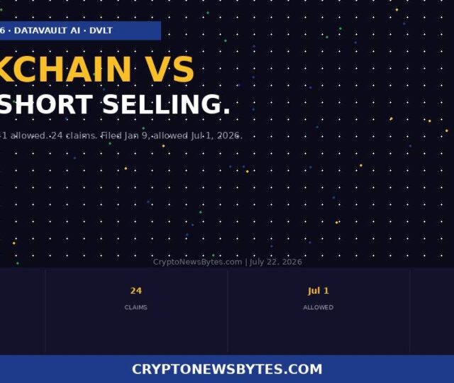Datavault Ai Gets a Uspto Patent Allowance to Put Naked Short Selling on a Blockchain Here is What That Actually Means