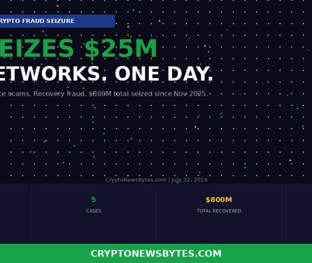 Doj Seizes M in Crypto from Five Fraud Networks in One Day