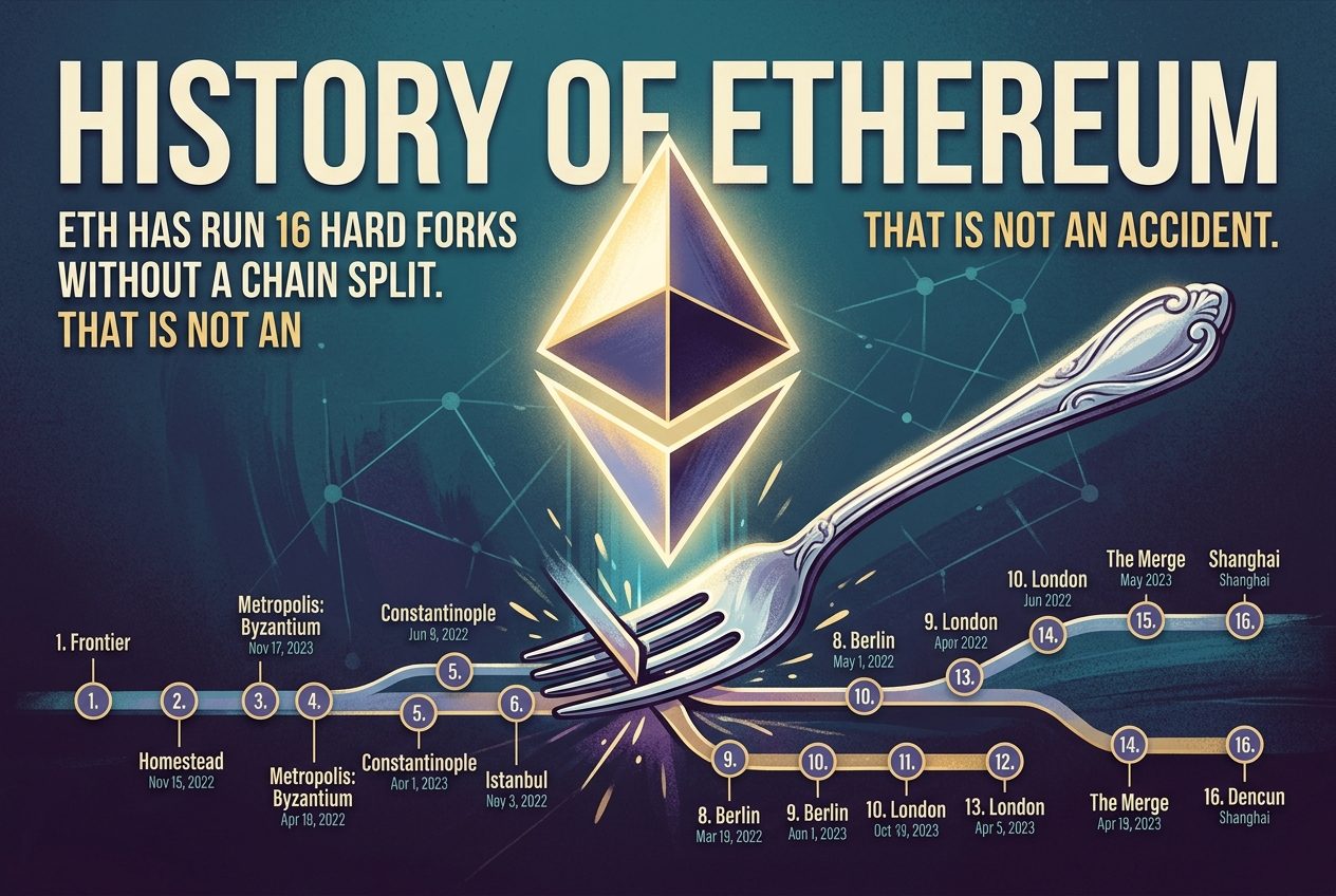 Ethereum Hard Fork Upgrades: 16 Without a Chain Split, Here Is How