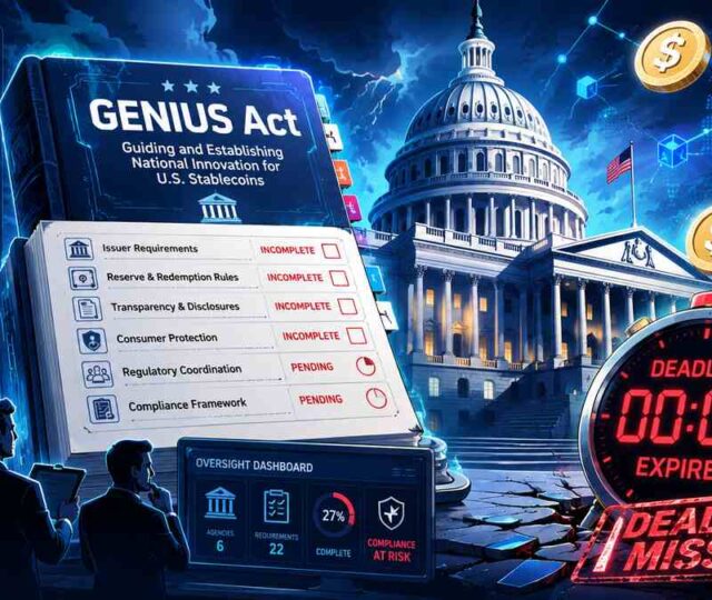 Genius Act Stablecoin Rules Remain Pending After Deadline