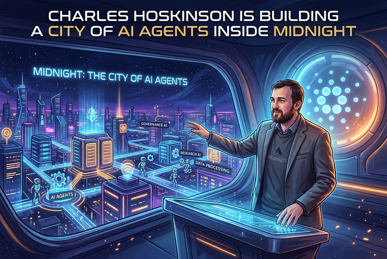 Hoskinson is Building a City of Ai Agents Inside Midnight Here is Why That is Not Crazy