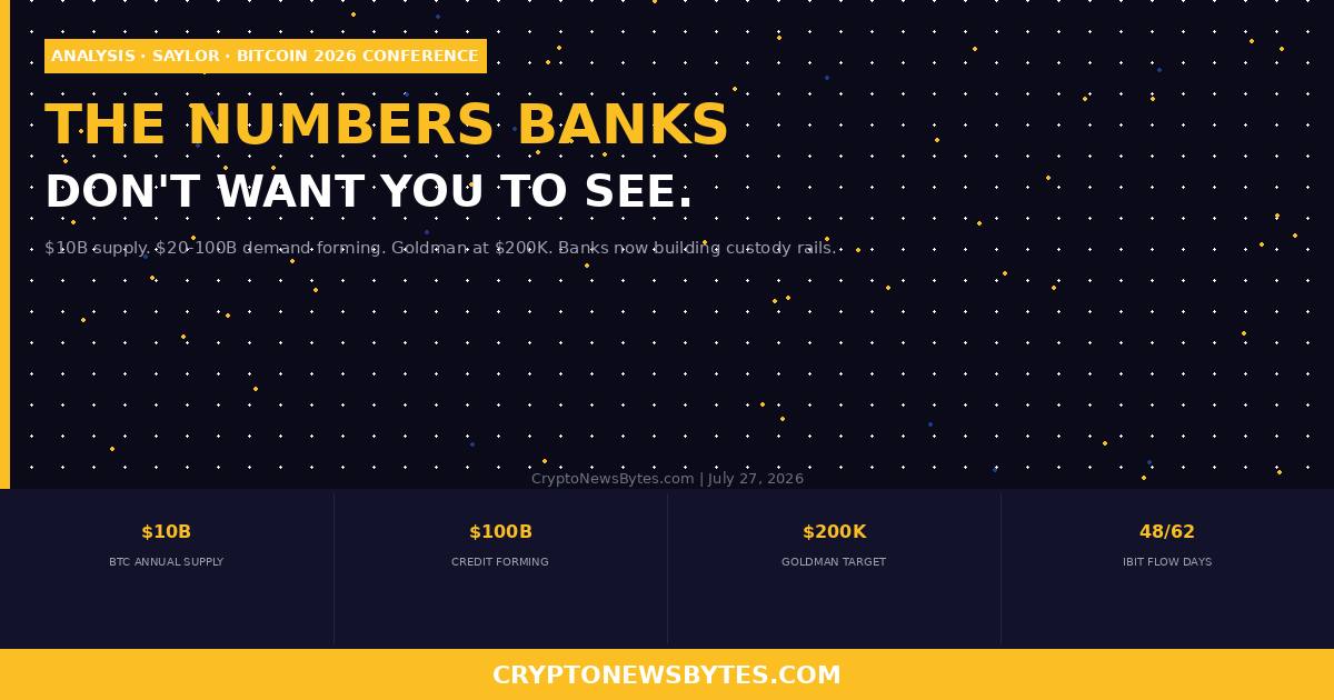 the Numbers Banks Dont Want You to See Saylors Bitcoin Case at Bitcoin 2026