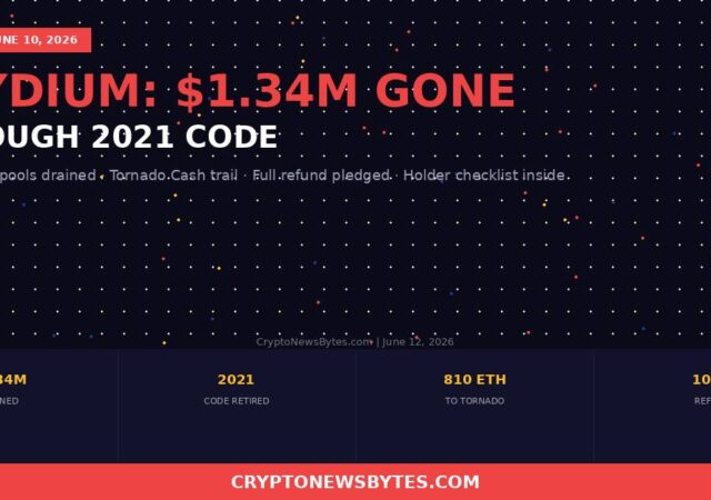 Raydium Drained 34m Through Code It Retired in 2021 Days After the Yuga Rescue Blue chip Security is Still Broken