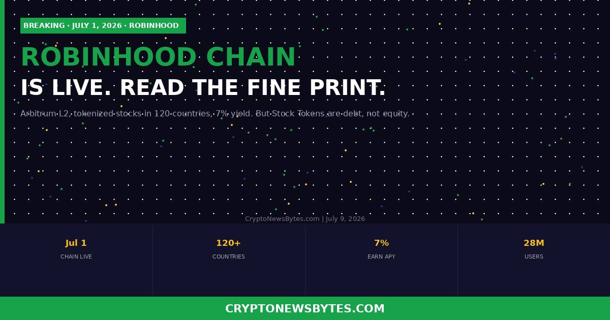 Robinhood Just Built Its Own Ethereum L2 Here is What Robinhood Chain Actually Does