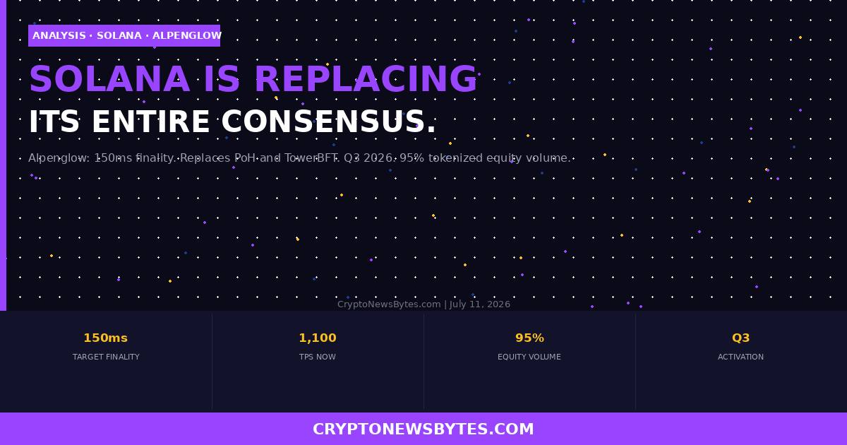 Solana is Replacing Its Entire Consensus Layer Here is What Alpenglow Actually Changes