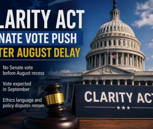 Clarity Act Gets Senate Vote Push After August Delay