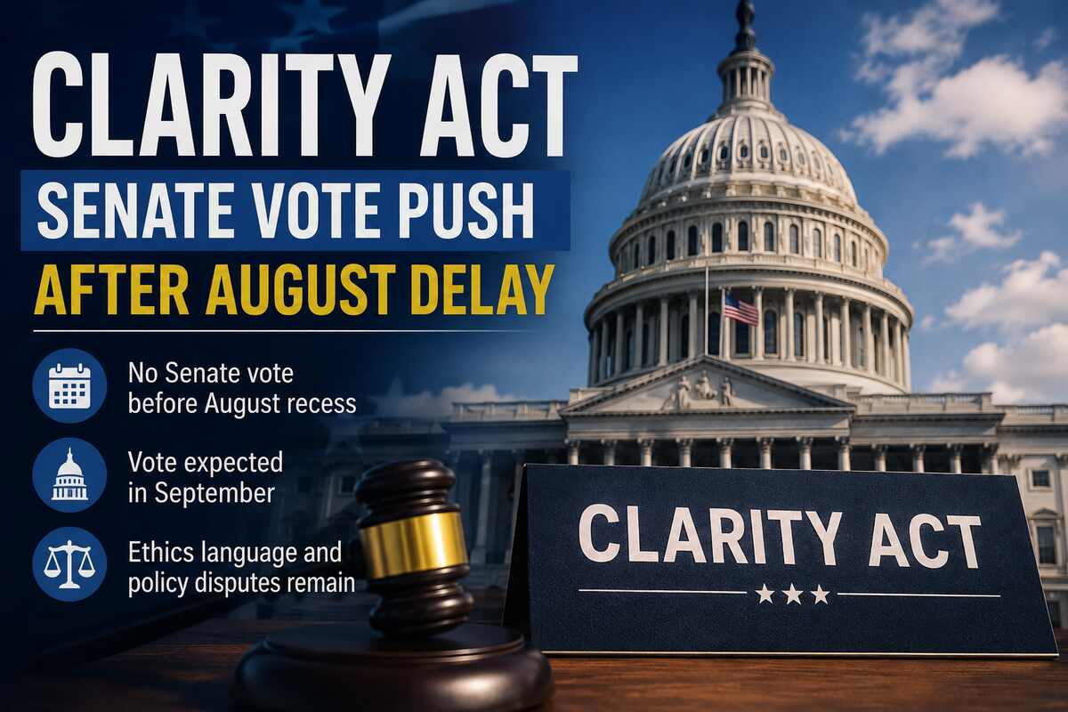 Clarity Act Gets Senate Vote Push After August Delay
