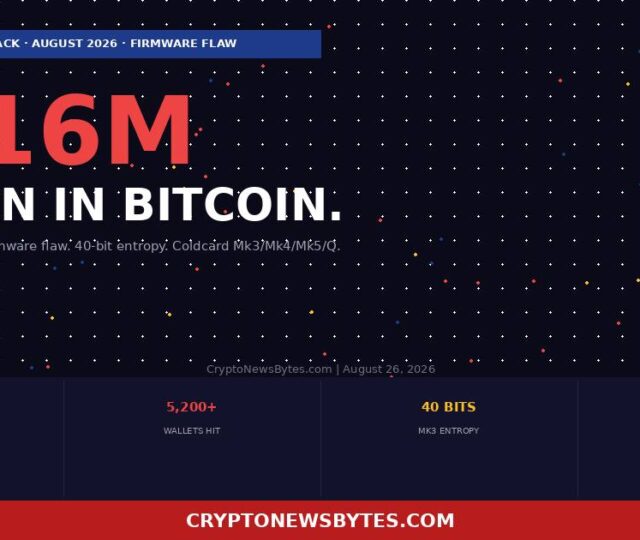 Coldcard Hardware Wallet Hack 6m in Bitcoin Stolen from 5200 Addresses Here is Exactly What Happened