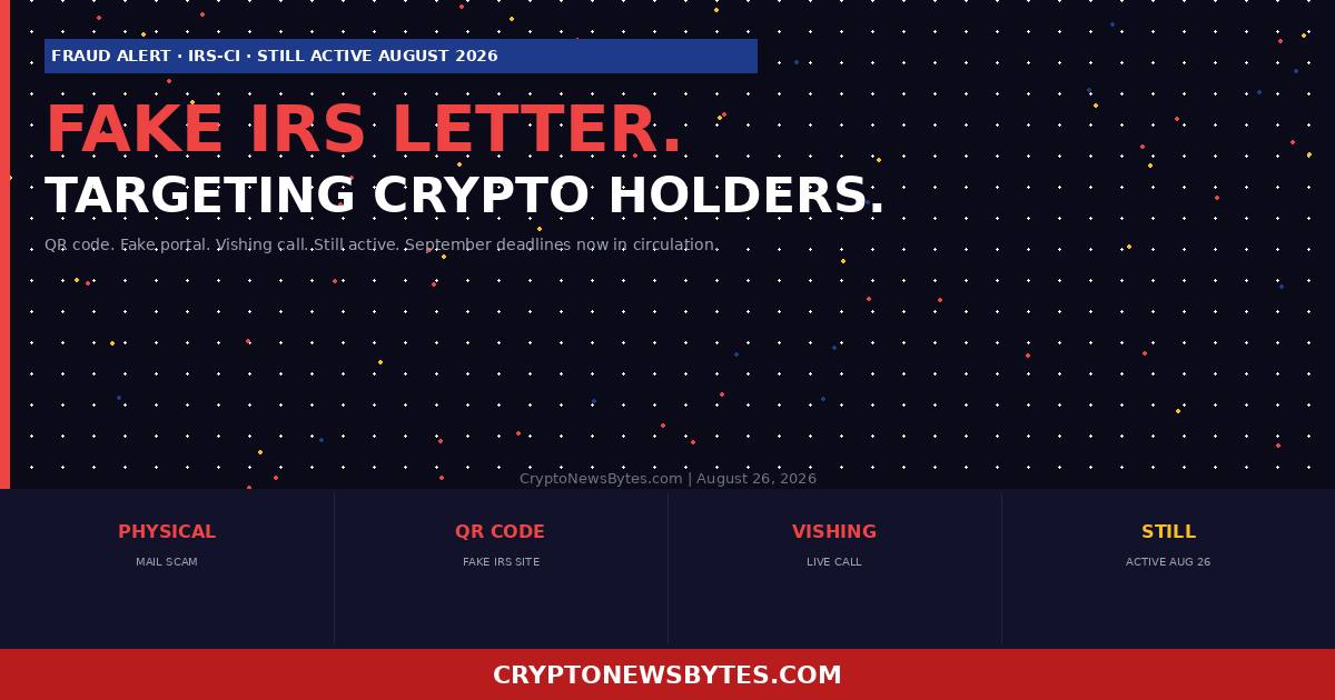 Fake Irs Letter Scam is Targeting Crypto Holders Here is Exactly How It Works