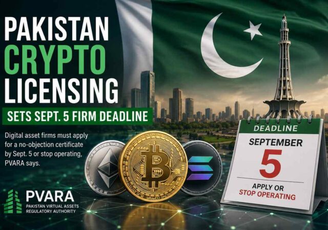 Pakistan Crypto Licensing Sets Sept 5 Firm Deadline