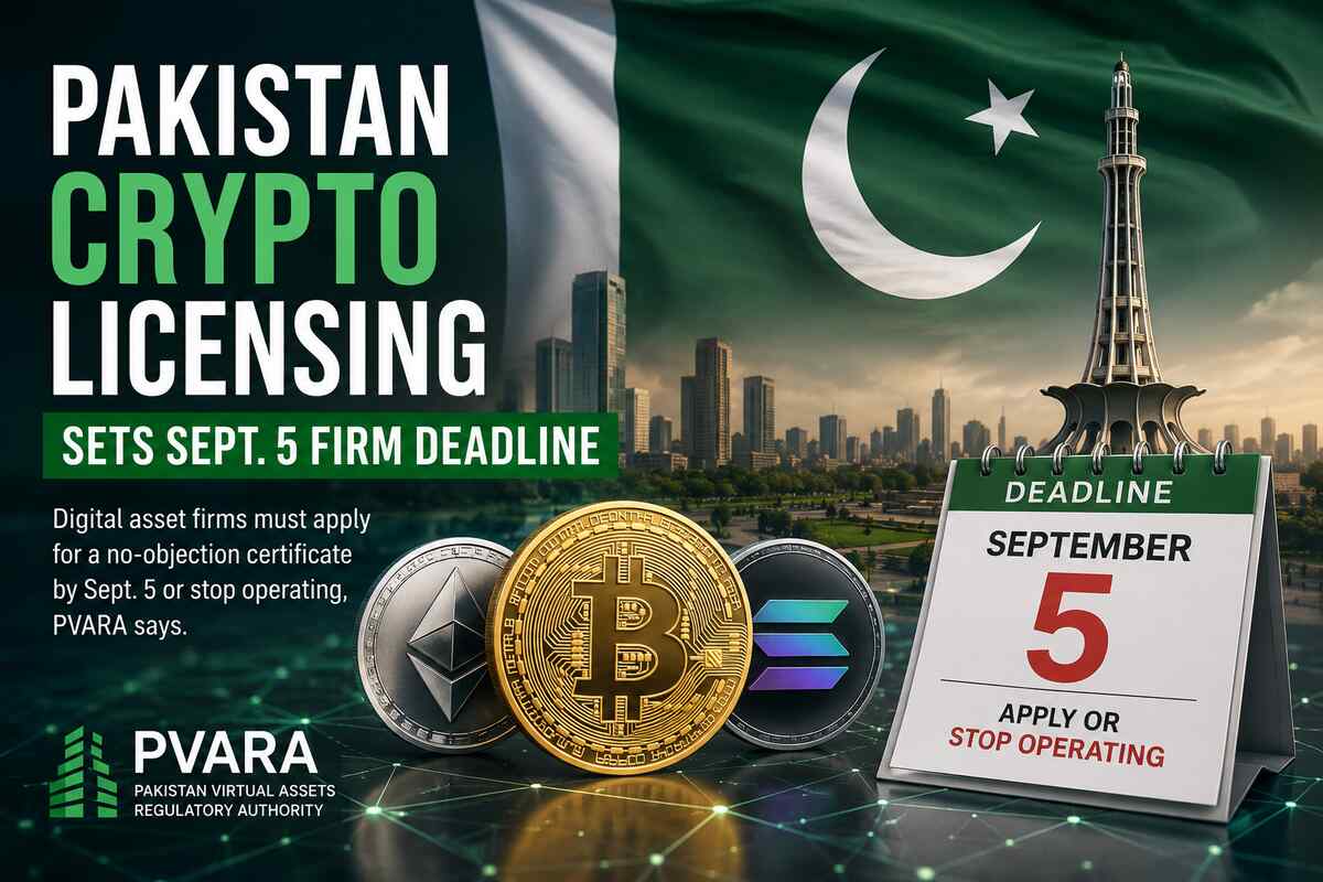 pakistan crypto licensing sets sept 5 firm deadline – CryptoNewsBytes Pakistan Crypto Licensing Sets Sept 5 Firm Deadline
