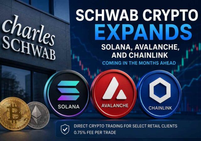 Schwab Crypto Expands with Solana Avalanche and Chainlink