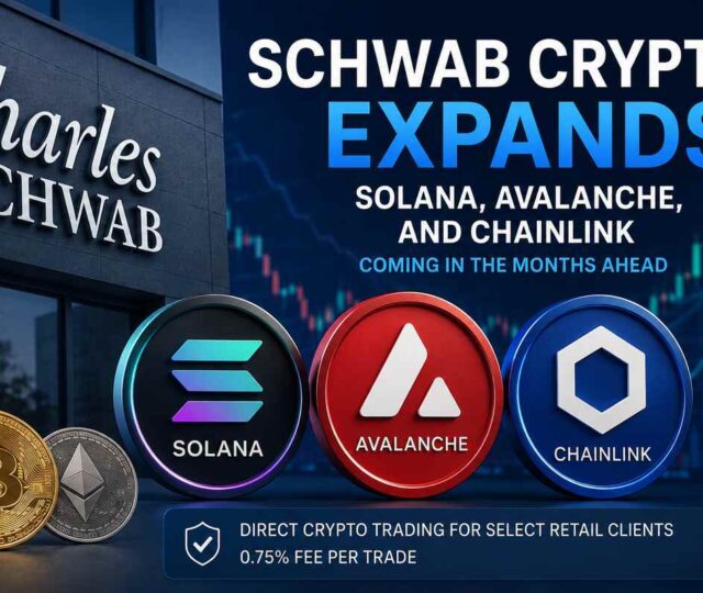 Schwab Crypto Expands with Solana Avalanche and Chainlink