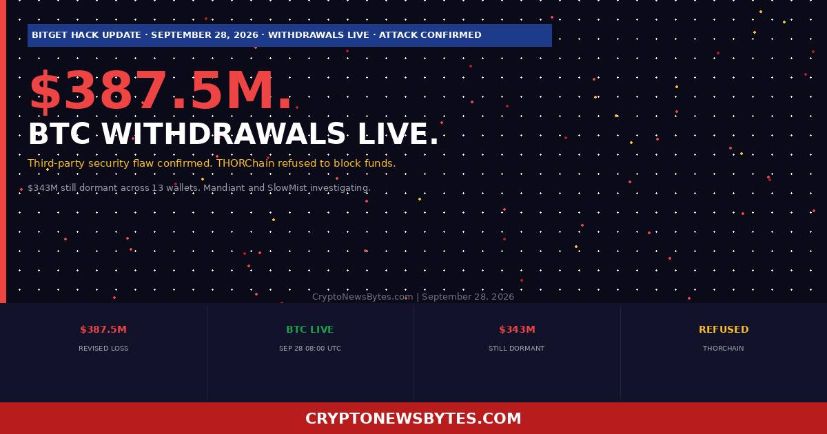 Bitget Hack Update Loss Raised to 75m Attack Method Confirmed Withdrawals Live