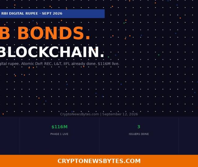 India Just Put 0 Billion of Corporate Bonds on a Blockchain and the Rbi is Settling Them