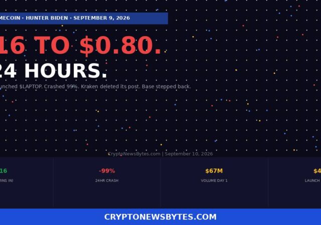 Laptop Memecoin Hunter Biden Launched It It Crashed 99 Here is the Full Story