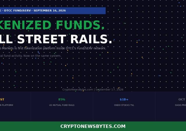 Ondo Finance Just Connected Tokenized Funds to Dtccs 85 of Us Mutual Fund Infrastructure Here is What That Means