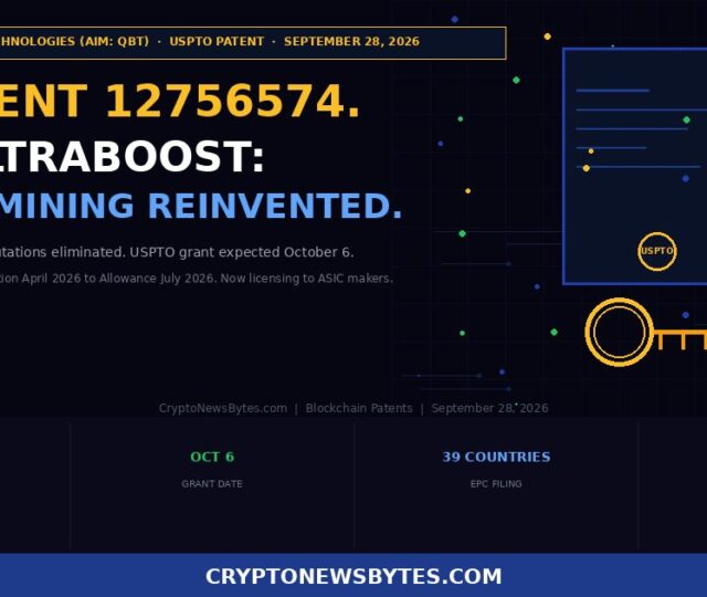 Quantum Blockchain Patent 12756574 Expected October 6 What the Asic Ultraboost Sha 256 Patent Actually Does