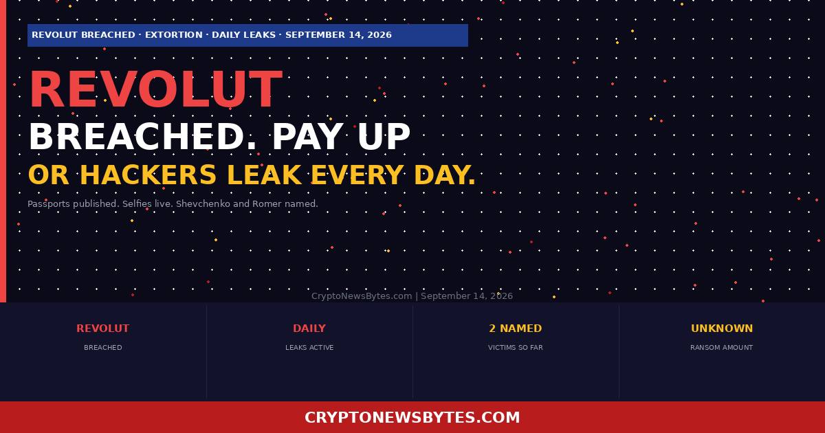 Revolut Attackers Are Now Publishing Stolen Passports and Selfies Daily Until Revolut Pays