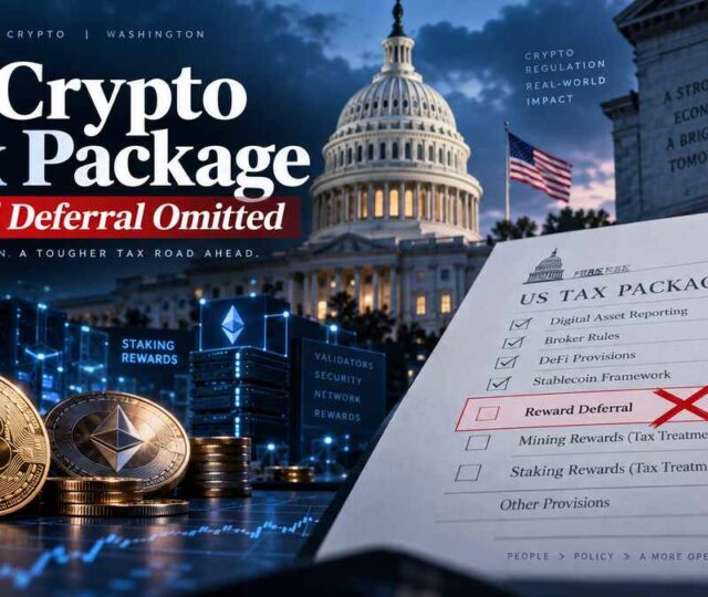 Why Did the Us Crypto Tax Package Omit Reward Deferral