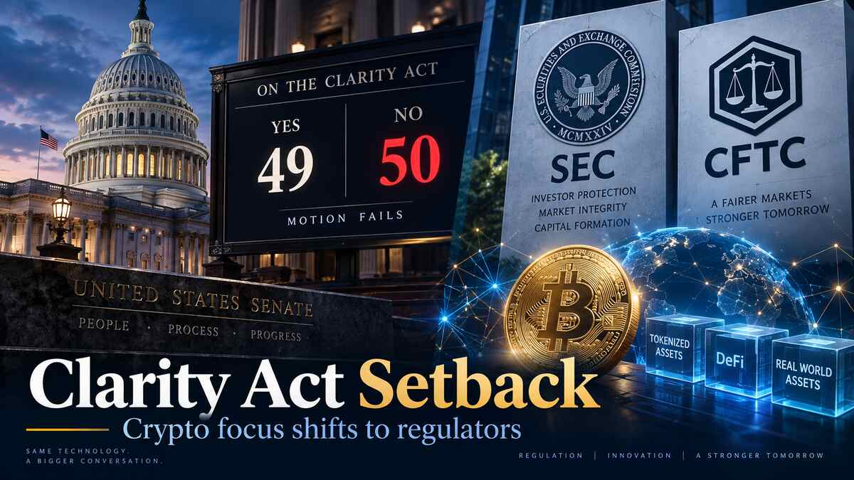 Will Clarity Act Setback Shift Crypto to Regulators