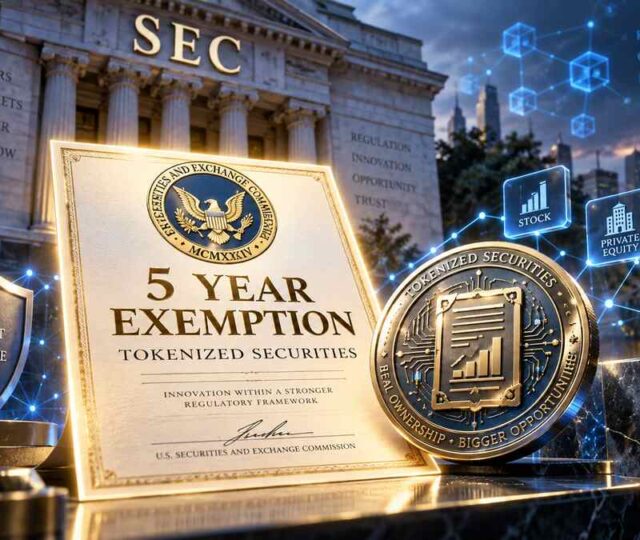 Will Sec Permit Tokenized Securities Venues for 5 Years